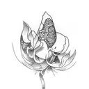 bluebonnet flower with tattoo design idea