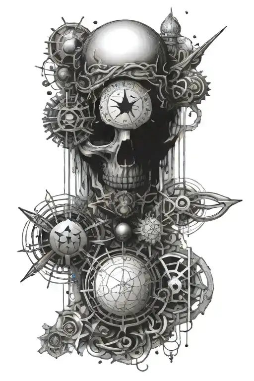 7 hermetic principles subtly incorporated tattoo design idea