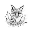 foxglove tattoo design idea