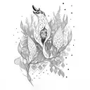 foxglove tattoo design idea