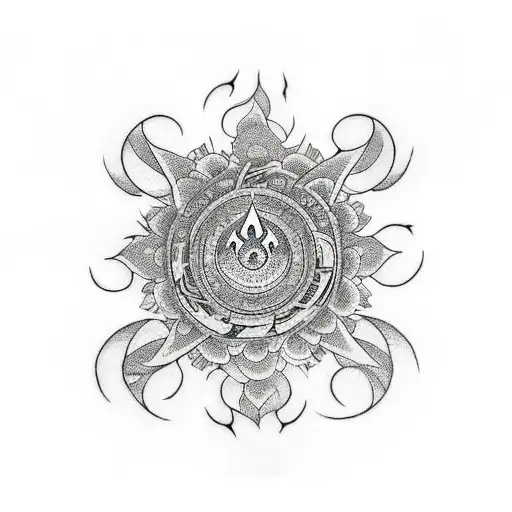 chakra tattoo design idea