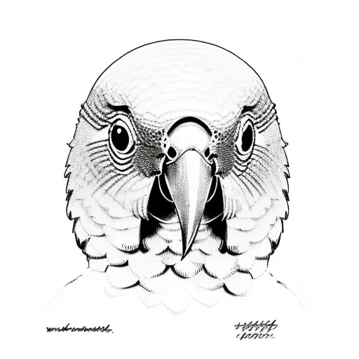 kea parrot scout tattoo design idea