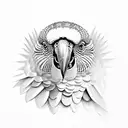 kea parrot  tattoo design idea