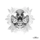 kea parrot tattoo design idea
