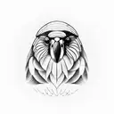 kea parrot tattoo design idea