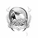kea parrot tattoo design idea