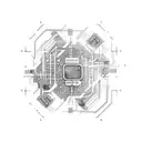 tech circuitry mixed with outdoors tattoo design idea