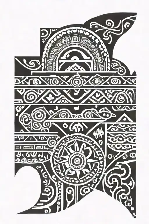 fijian patterns symbolizing the client's tattoo design idea