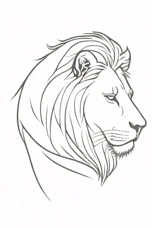 leo constillation and lion head tattoo design idea
