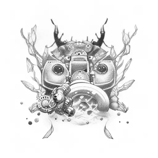 oxygen carbon hydrogen and nitrogen tattoo design idea