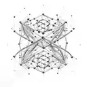  DNA double helix that transitions into a messenger RNA (mRNA) molecule, and then into a protein structure. The DNA stra tattoo design idea