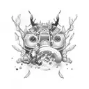 oxygen carbon hydrogen and nitrogen tattoo design idea