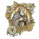 Saint Anthony tattoo design idea