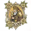Saint Anthony tattoo design idea