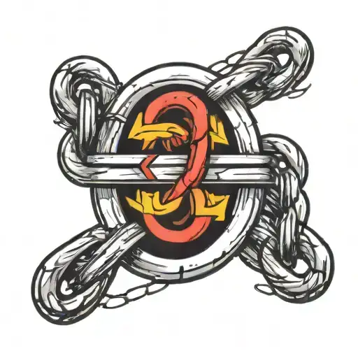 Chain links tattoo design idea