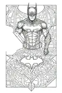 batman symbol tattoo design idea
