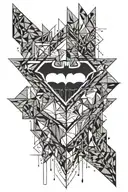 batman symbol tattoo design idea