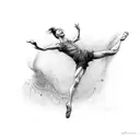 Movement Dance Freedom Fluidity tattoo design idea