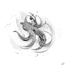 Movement Dance Freedom Fluidity tattoo design idea