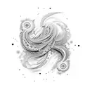 Movement Dance Freedom Fluidity tattoo design idea