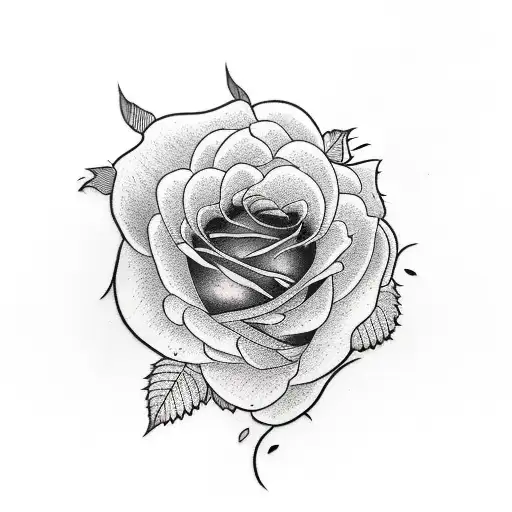 rose's with leaves transiting to female eyelide, eyewith  tattoo design idea