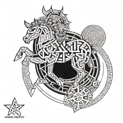 "Stellis Aequus Durando" with the greek letters Phi Kappa Sigma tattoo design idea