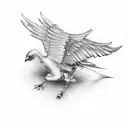 running shoe with wings tattoo design idea