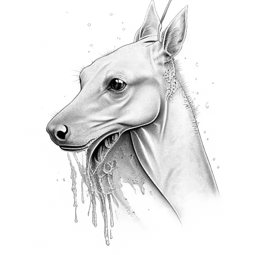 Kelpie tattoo design idea