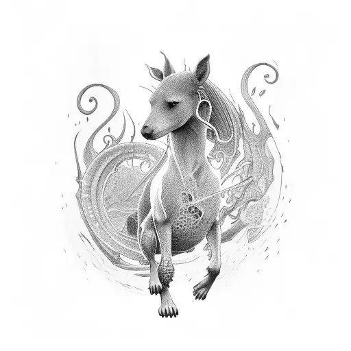 Kelpie tattoo design idea