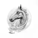 Kelpie tattoo design idea