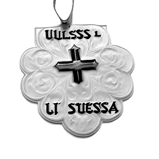 a cross with the words ultreia et suesia tattoo design idea