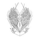 twin flame tattoo design idea