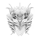 twin flame tattoo design idea