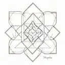 cheap and easy philosophical marcus aurelius inspired tattoo composed of sacred geometry tattoo design idea