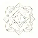 cheap and easy philosophical marcus aurelius inspired tattoo composed of sacred geometry tattoo design idea