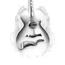 Guitar with taylor swift album names  tattoo design idea