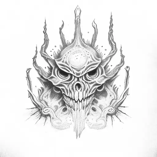 amygdala Bloodborne game tattoo design idea