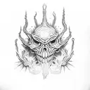 amygdala Bloodborne game tattoo design idea