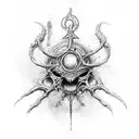 amygdala Bloodborne game tattoo design idea