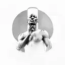 michael jordan shirtless smoking tattoo design idea