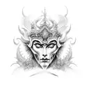 god indra tattoo design idea