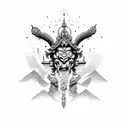god indra tattoo design idea