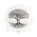 tree of life over top of an elephant tattoo design idea