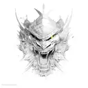 servant savage tattoo design idea