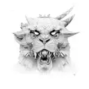 servant savage tattoo design idea