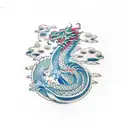 dragon with clouds tattoo design idea