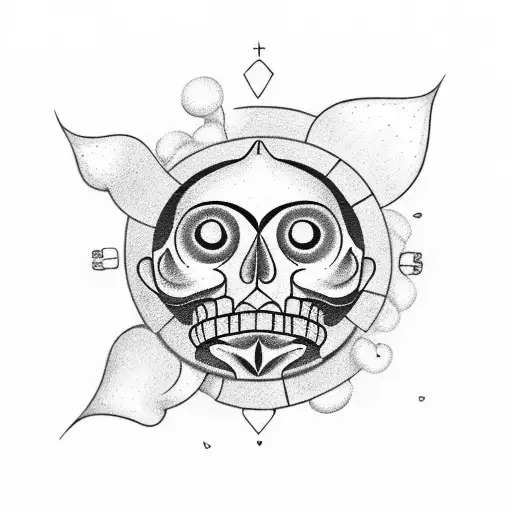Popocatépetl eternal love tattoo design idea