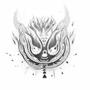 Large blades of grass or seaweed created from the following phrases:  Be more kind Life is beautiful Tickle tickle tickl tattoo design idea