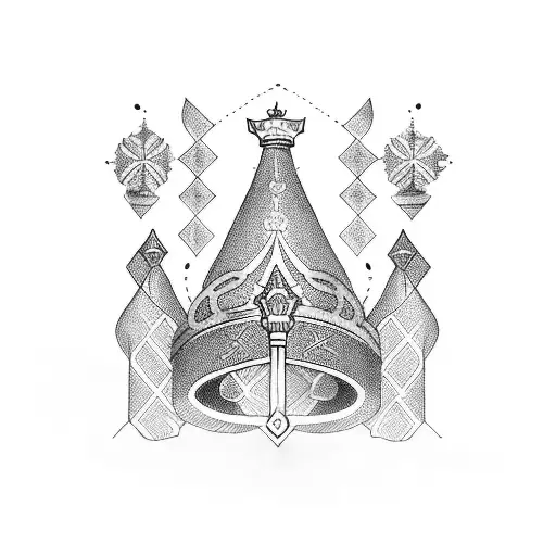 three kings, gold, frankincense and myrrh tattoo design idea