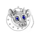 eye rat master chains heart tattoo design idea